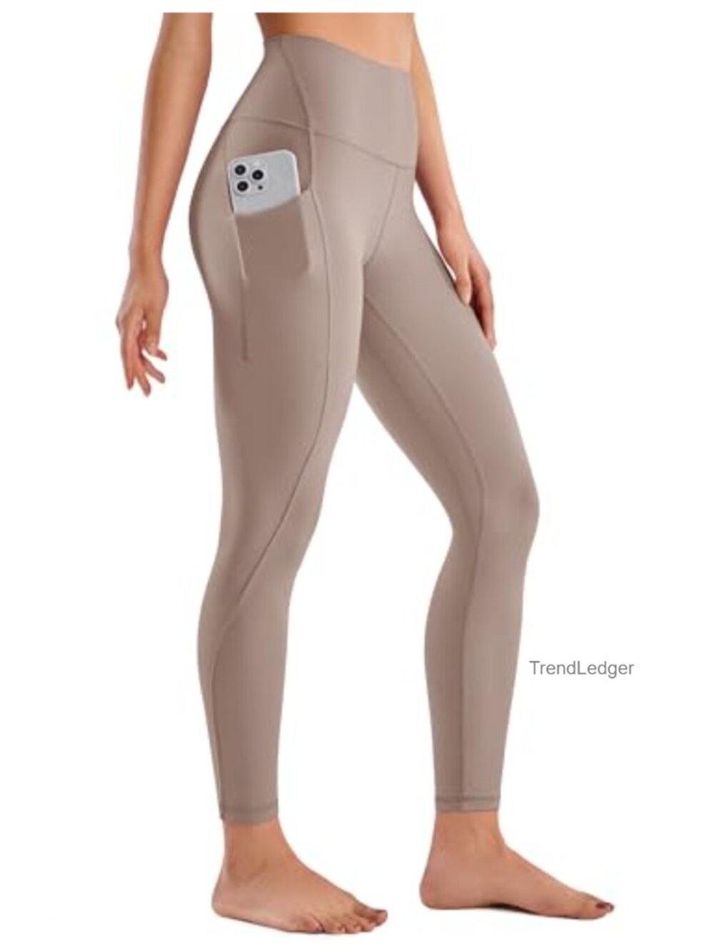 High Waist Tummy Control Yoga Leggings with Pockets 25"